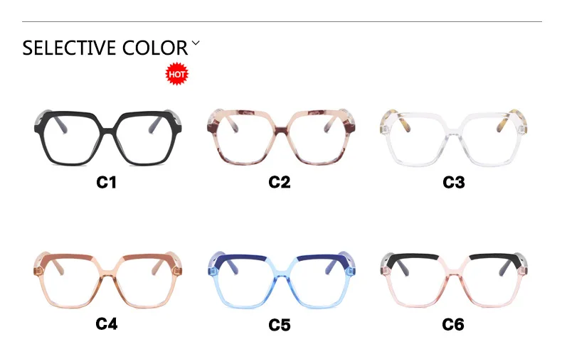 Mode Unregelmäßige Femel Marke Design Verschiedene Farben Rahmen Photochrome Anti Blau Licht Frauen Lesebrille Mehrere Grad – Detail 5