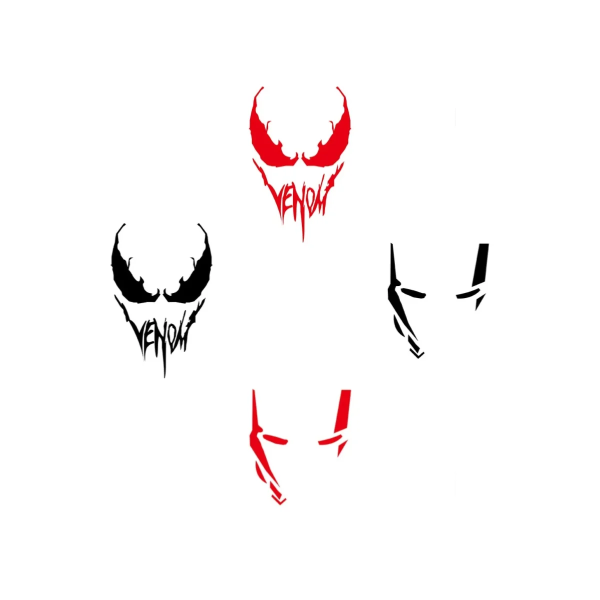 

Venom Car Stickers Motorcycle Helmet Windshield Tail Box Modified Waterproof Decorative Vinyl Decals Decorative