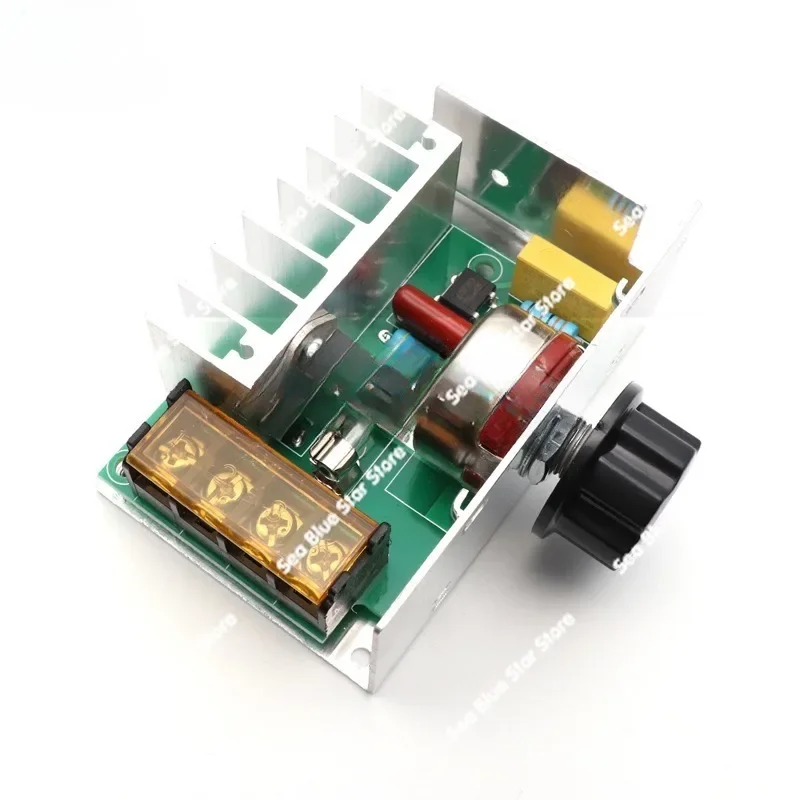 AC motor 4000W thyristor high power AC electronic voltage regulator module, dimming speed regulator