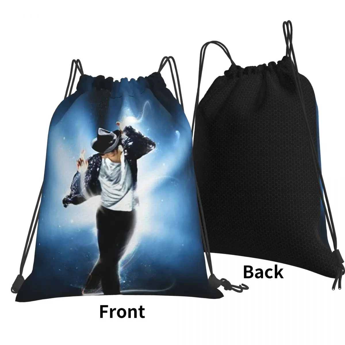 Michael Jackson Musicians Singers Dancers Backpacks Multi-function Drawstring Bags Sports Bag Book Bags for Travel School