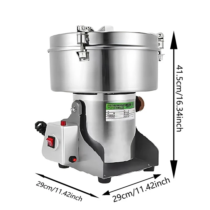 Customizable Powder Machine Grinder Mill High Speed Flour Grain Herbs Commercial Cereals Spices Grinder