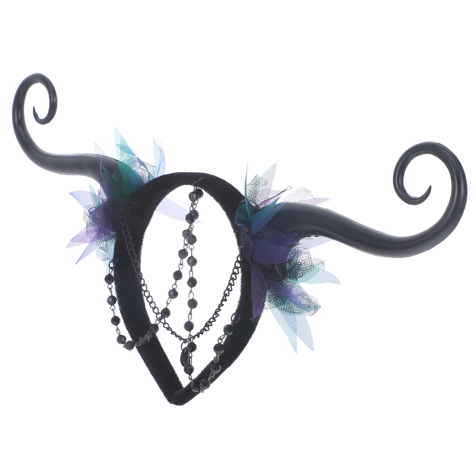 

Fairy Elf Headband Decorative Accessories for Women Cosplay Party Halloween Exotic Headpiece Hair Toppers Elegant Fashion