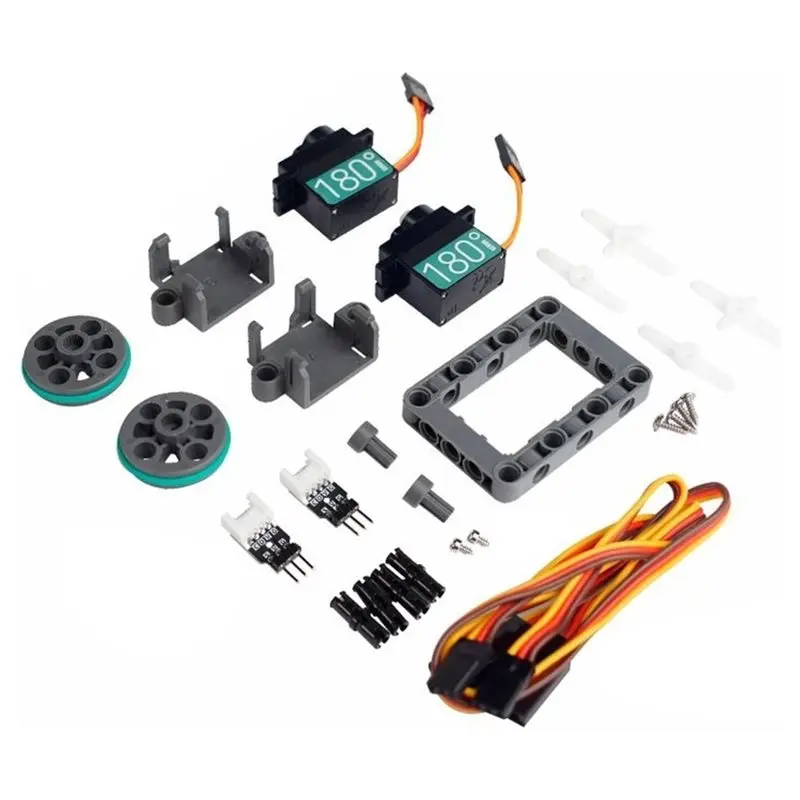 [NEW!CCDD】 Brick-Compatible 180 Degree For LEGO Mounting Bracket Servo Kit SG90 Servo 180° Parts
