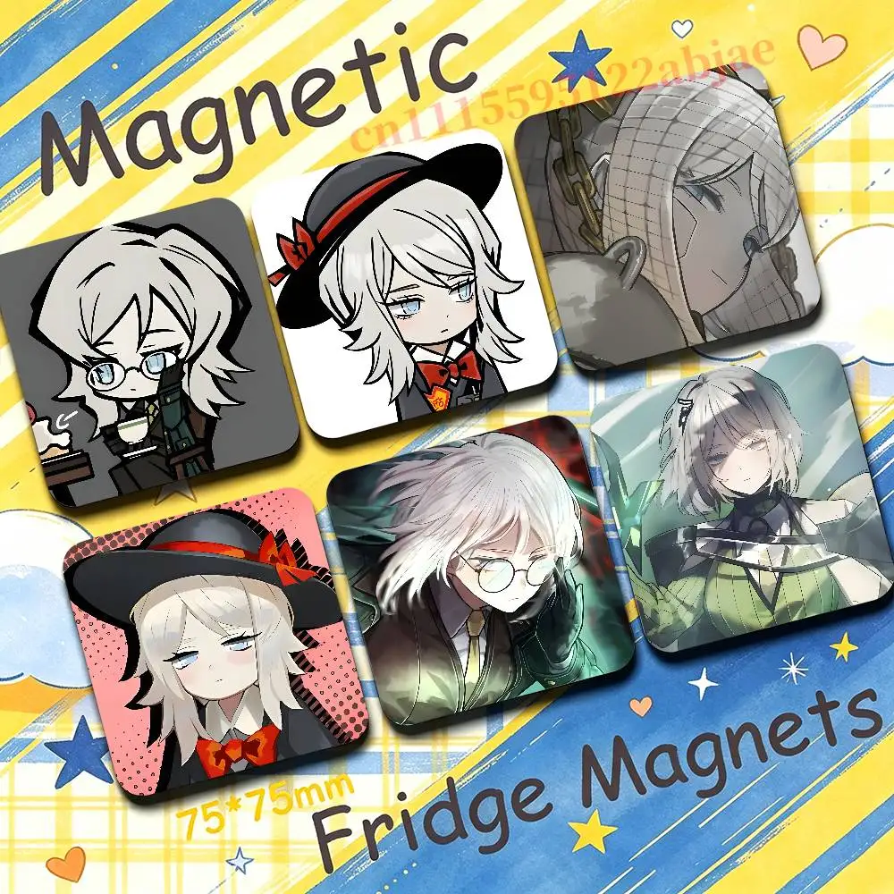 F-Faust L-Limbus Company Fridge Magnetic Magnet PVC Memorial Decor for Family Friends Students Adults
