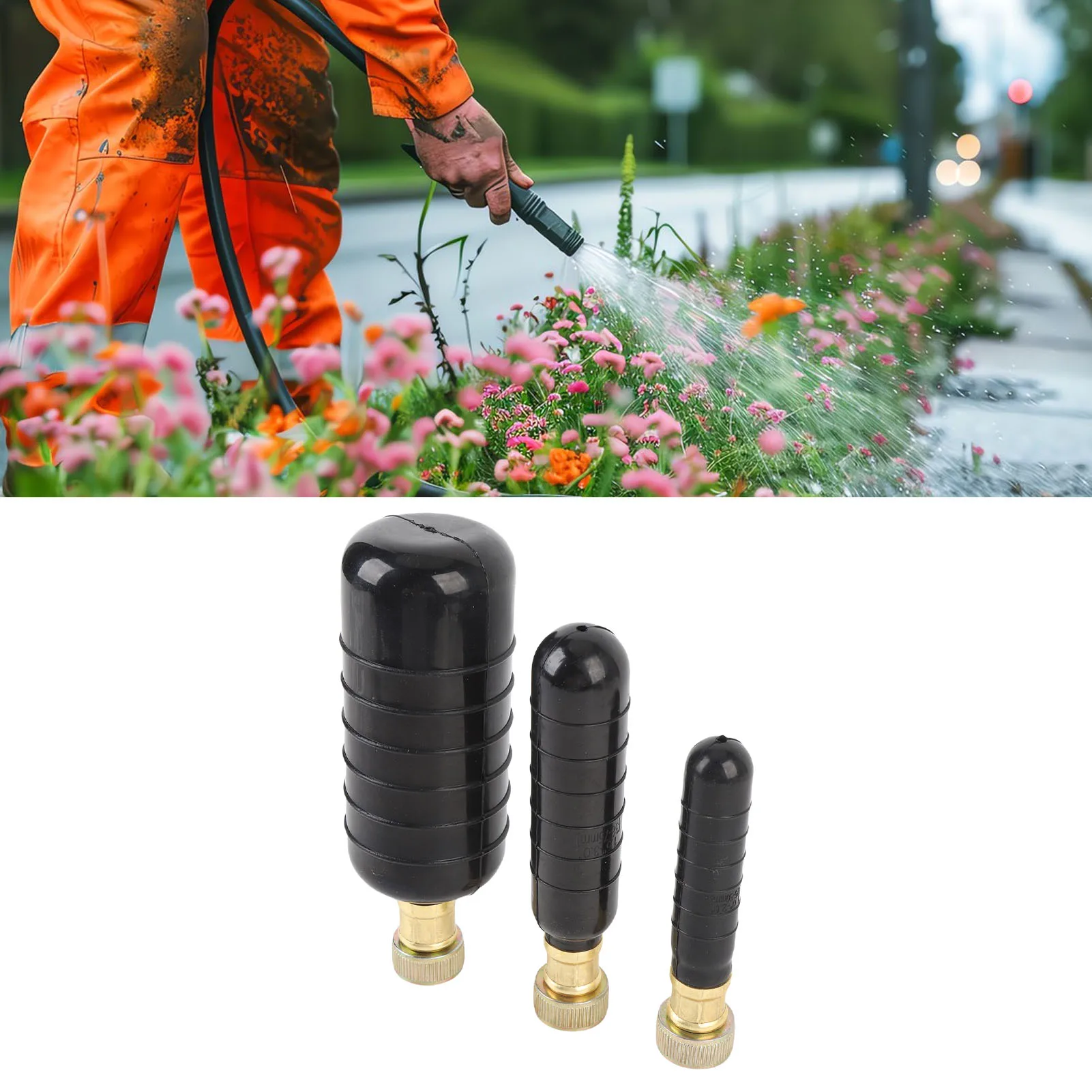 

Drain Bladder Kit Rubber Drain Blockage Unclog Cleaning Bladders Fit for 1 to 6 Inch Drain Pipes for Bathroom Kitchen Sinks