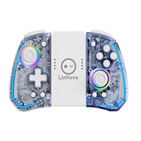 New Splie Wireless Controller KS40 For Switch,Switch Lite/Oled with 8 Color LED Lights,Dual-Motor Vibration&Macro Keys