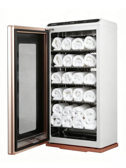 Large‑Capacity UV Hot Towel Warmer Cabinet,Bath Towel Heating Storage for Salon Home