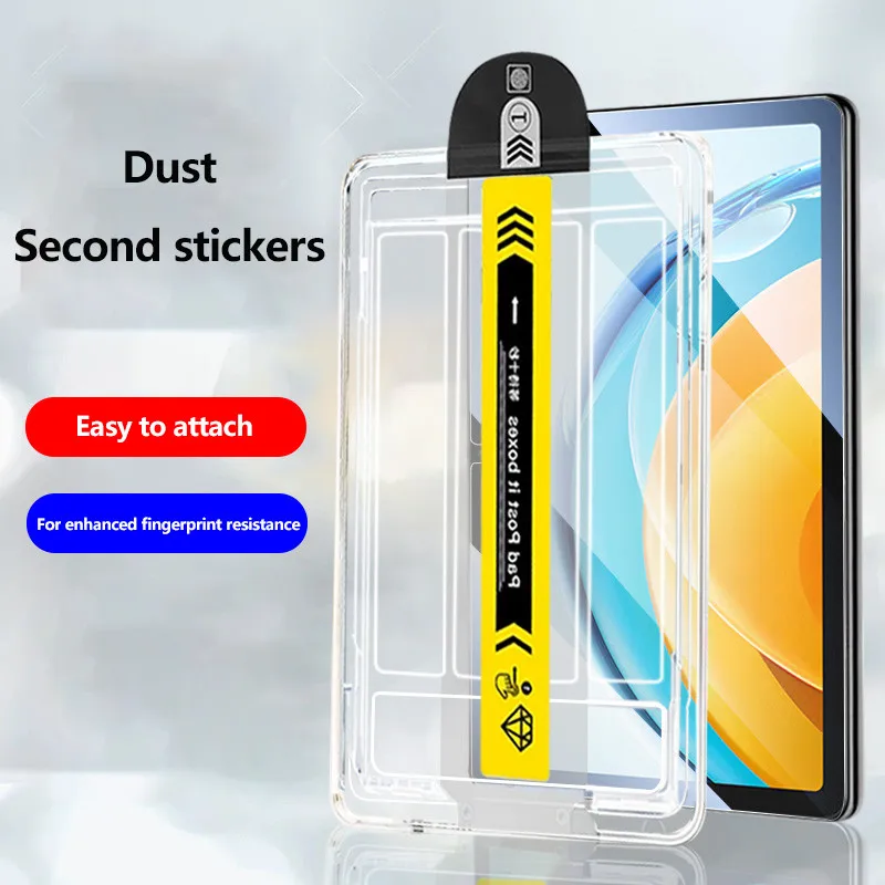 No Dust Tempered Glass For Samsung Galaxy Tab A9 8.7 2024 S10 Plus 12.4 S9 FE+ S8 S7 A9Plus Screen Protector