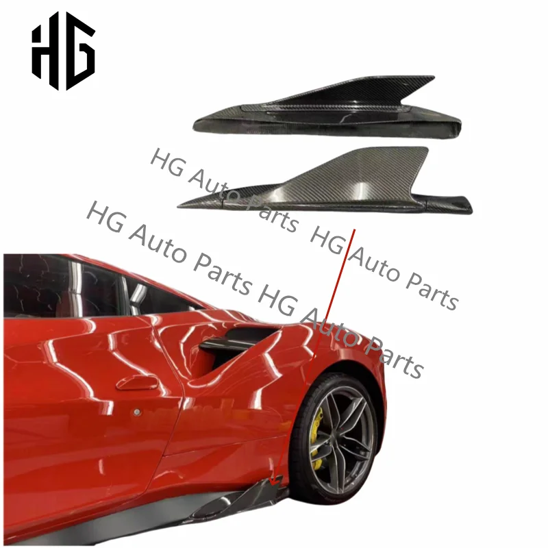 

Real Carbon Front bumper Lip Wrap Angle Side Skirts Car Parts 488GTB OEM Body Kit For Ferrari 488 GTB/Spider