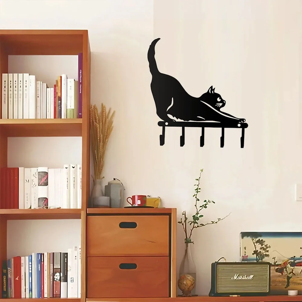 Charming HELLOYOUNG Cute Black Cat Key Holder: A Delightful Home Decor