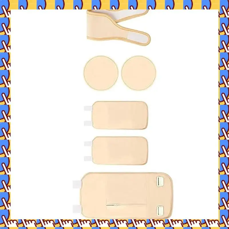 A20M 6Pcs Essential Oil Care Kit Reusable Essential Oil Care Kit Soft Wool Sleep Self Conditioning Aid Organic Pack Wrap Kit