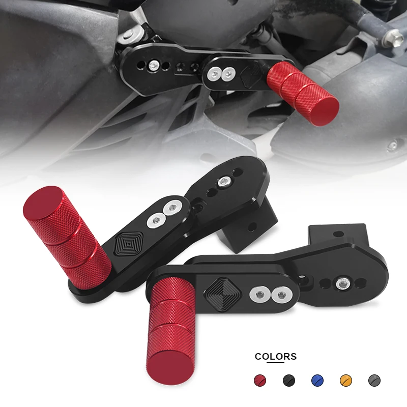 

For MT09 FZ09 MT07 MT10 R6 R3 R15 R25 FZ1 FZ6 FZ8 XJ6 Motorcycle multi-angle Adjustable telescopic Rear Pegs Pedal Footrests