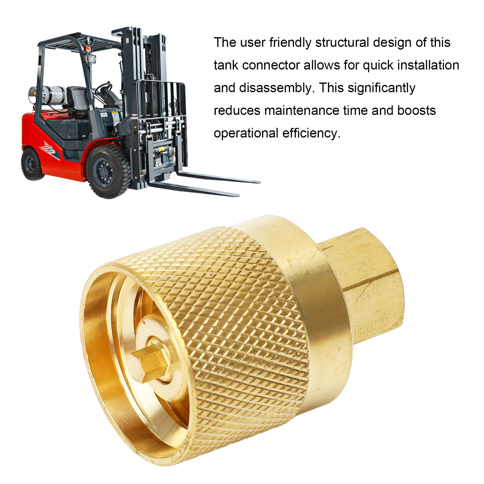 RE7141F Secure Connection Female Forklift  Connector Improve Work Efficiency High Hardness for 20 Lb 33.5 Lb 43.5 Lb Tanks