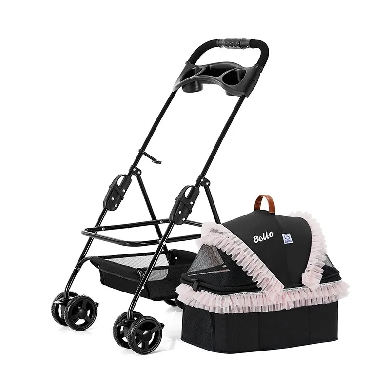 SP02F-H Car Bag Split Four Wheel Universal Dog Cart Pet Cart