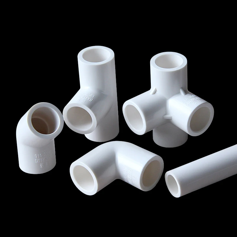 NuoNuoWell 16MM Straight/Elbow/3Ways/4Ways White PVC Connector Inner Dia.16mm DIY Tent Fittings Water Pipe Connectors