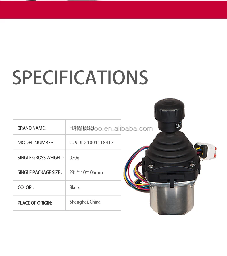 2 軸ジョイスティック コントローラー Jlg スペアパーツ マンリフト 1001118417 機械装置