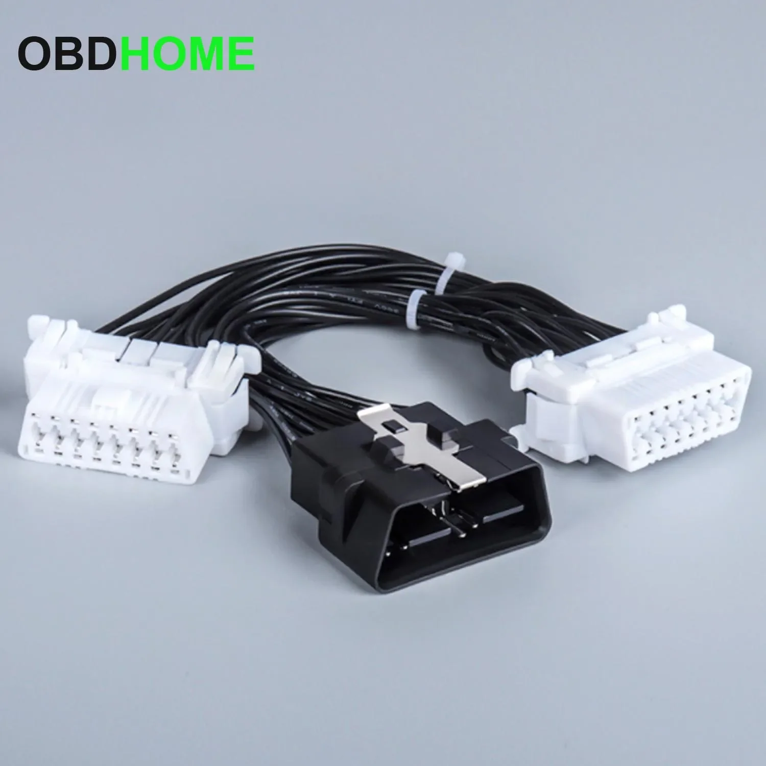 High Quality 2 Female Port 16 Pin OBD2 OBDii OBD 2 Splitter Extension Cable for Toyota/Kia Etc Male To Two Female Y Connector