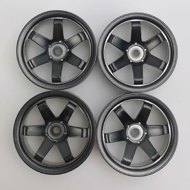 4pcs 3/6/9mm Offset RC Car 1/10 Scale Plastic Wheels Rims Drift On road Touring Model Hobby