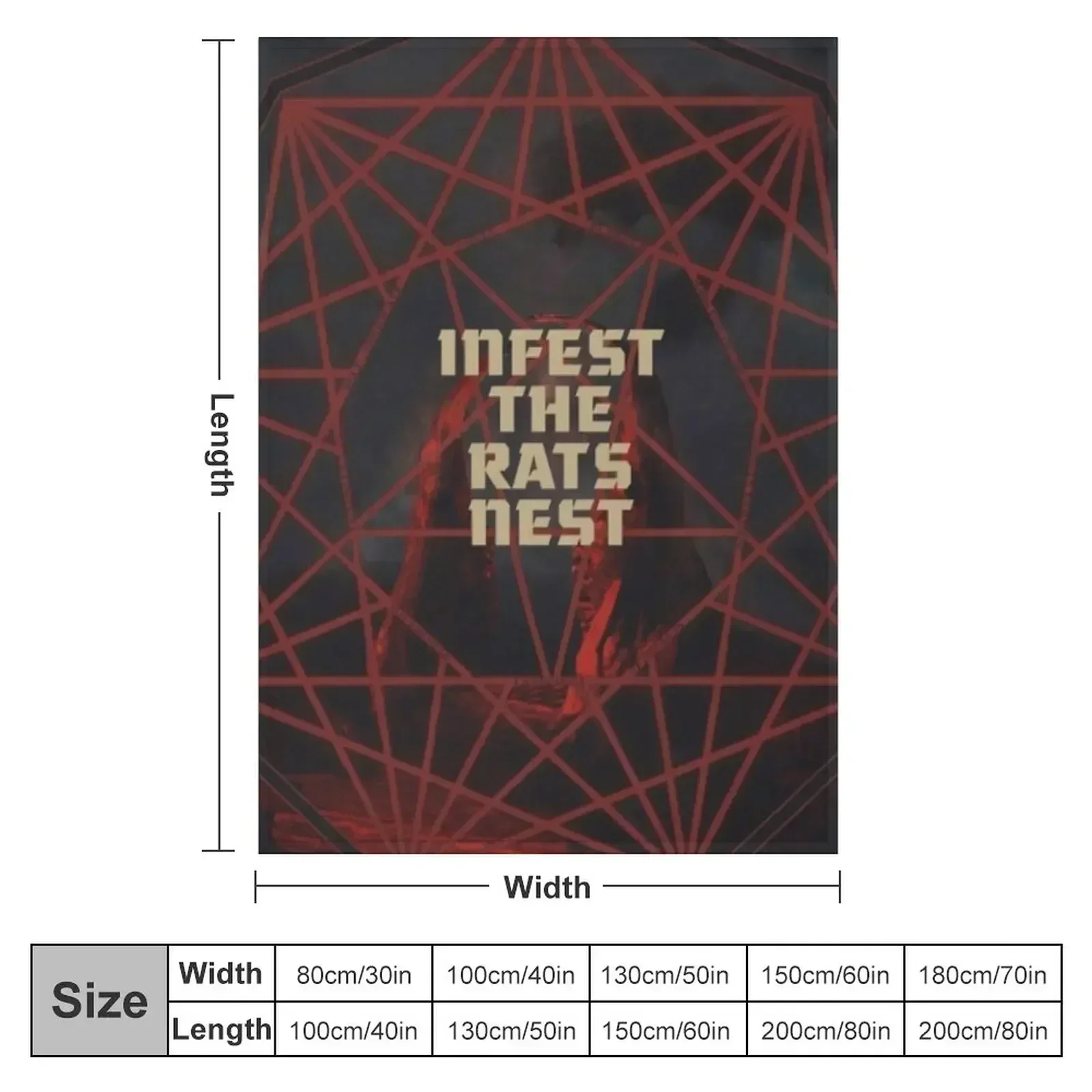 Nonagon Infinity x Infest The Rats Nest Throw Blanket Thermal Blankets Sofas Of Decoration For Decorative Sofa anime Blankets