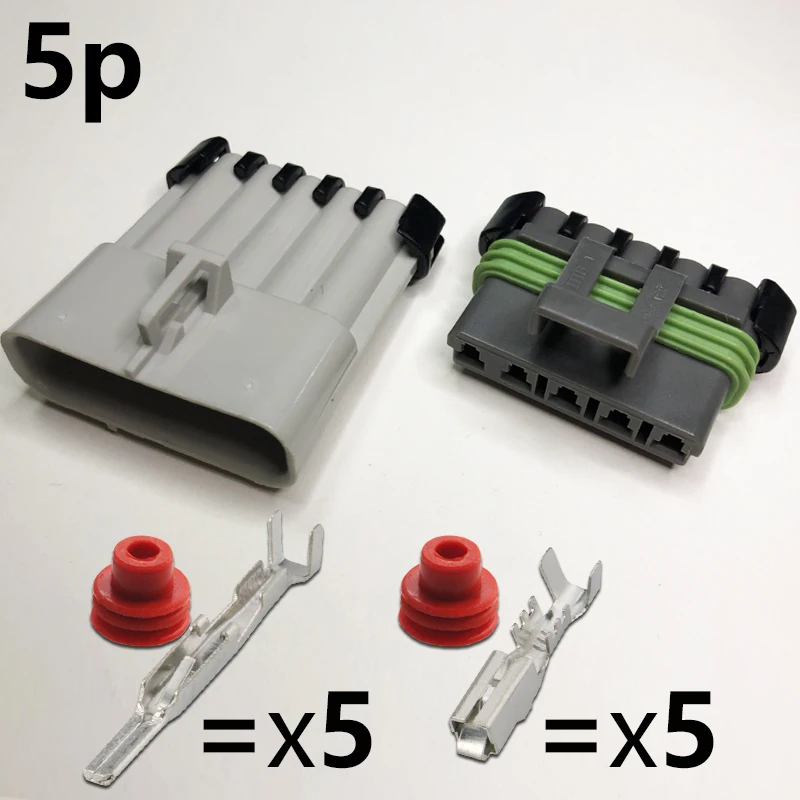 DJ7025W-2.8 Kfz-Lüfterstecker, Zwei-Loch-Kabelbaum, wasserdichter Steckverbinder, Gebläse, 4-polige Steckerscheide