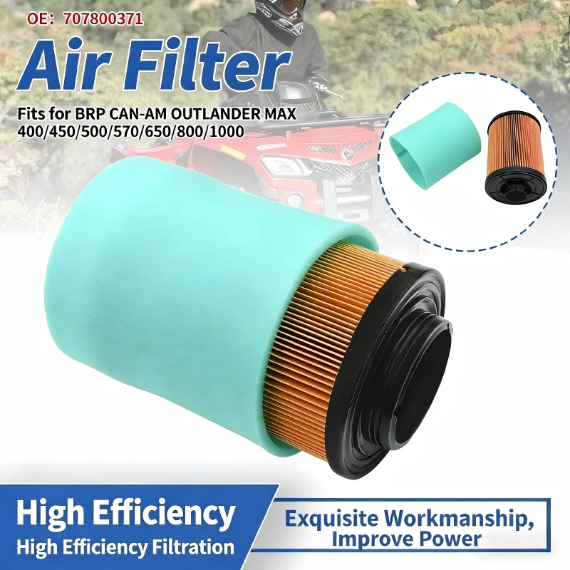 Air Filter Cleaner OEM 707800371 Compatible with ATV Can-Am Outlander Max 450 570 650 800R 1000 1000R  Renegade 1000 1000R 850