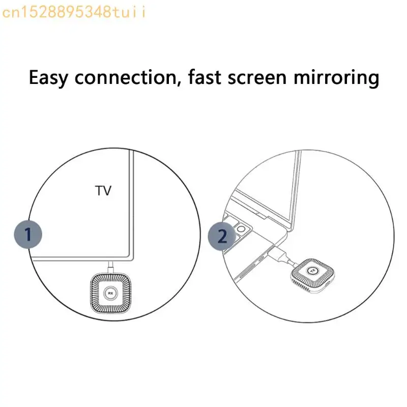 Y4QF 1080P Tipe C Pemancar Video Nirkabel dan Penerima HDTV Extender Display
