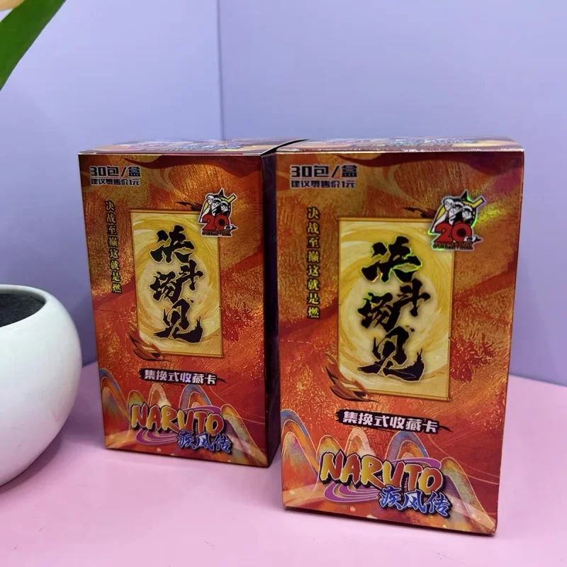 

2025 New Anime Peripheral Naruto Card Box With Interchangeable Collectible Cards Shippuden Vortis Naruto Sasuke Small Card Toys