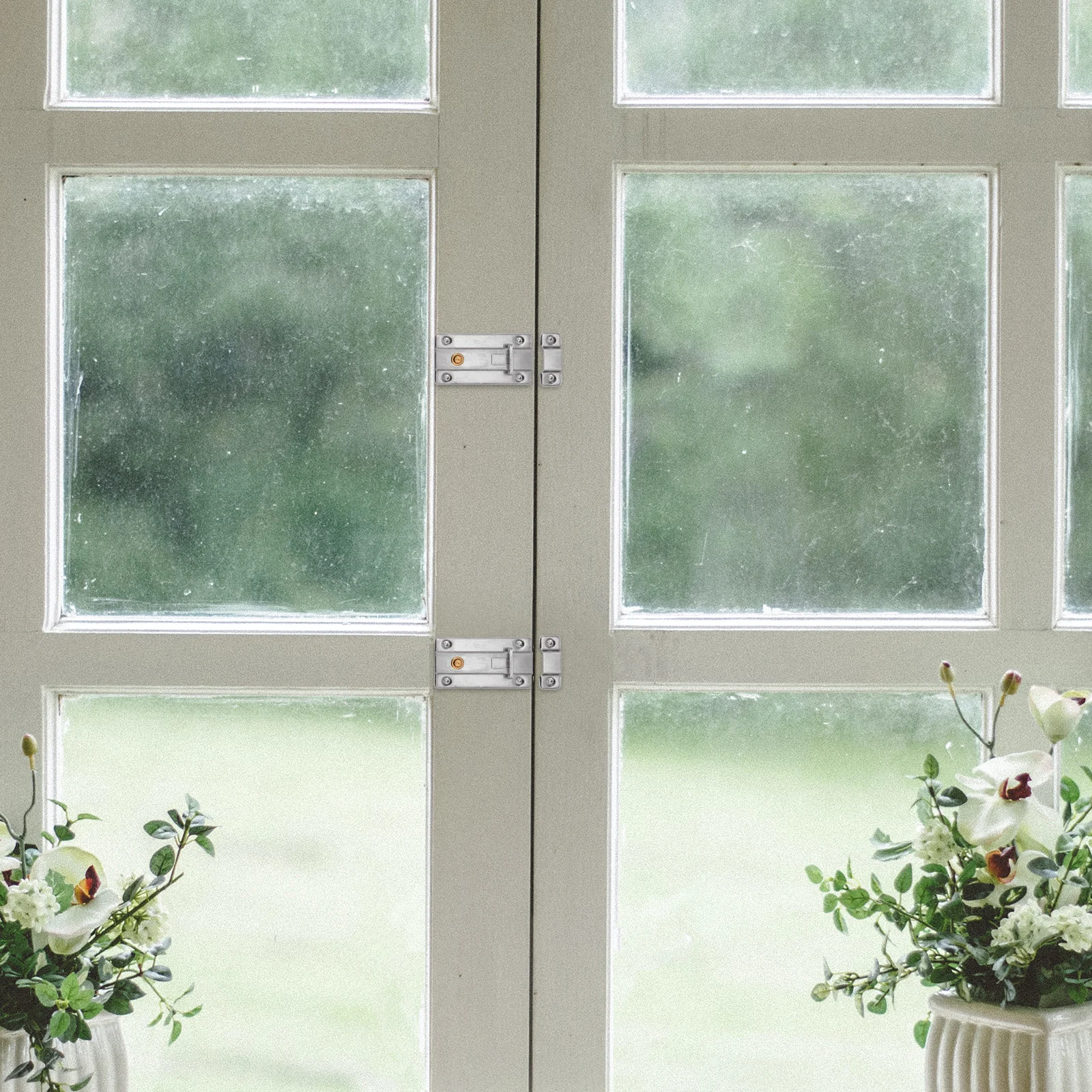 

4Pcs Stainless Steel Door Bolt Automatic Spring Sliding Lock Heavy Duty Home Gate Safety Lock Door Bolts Latch