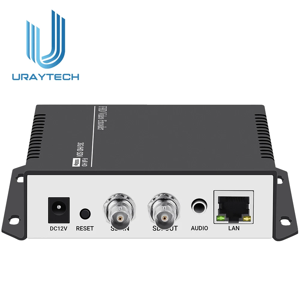 

URayTech Broadcasting Quality 1080P MPEG4 SD HD 3G SDI IP Video Streaming Encoder for SDI to SRT RTSP RTMP HLS UDP MP4 FLV