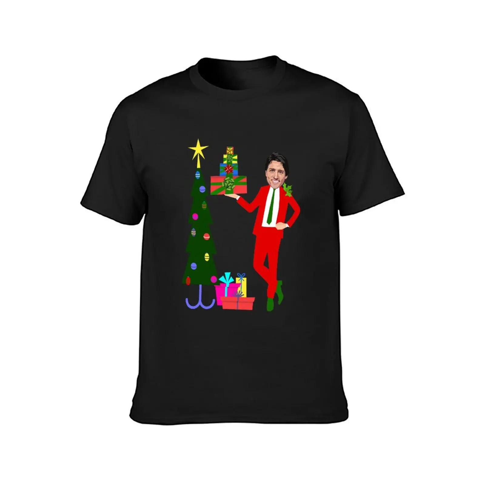 christmas tree justin trudeau T-Shirt shirts graphic tees hippie clothes t shirts men