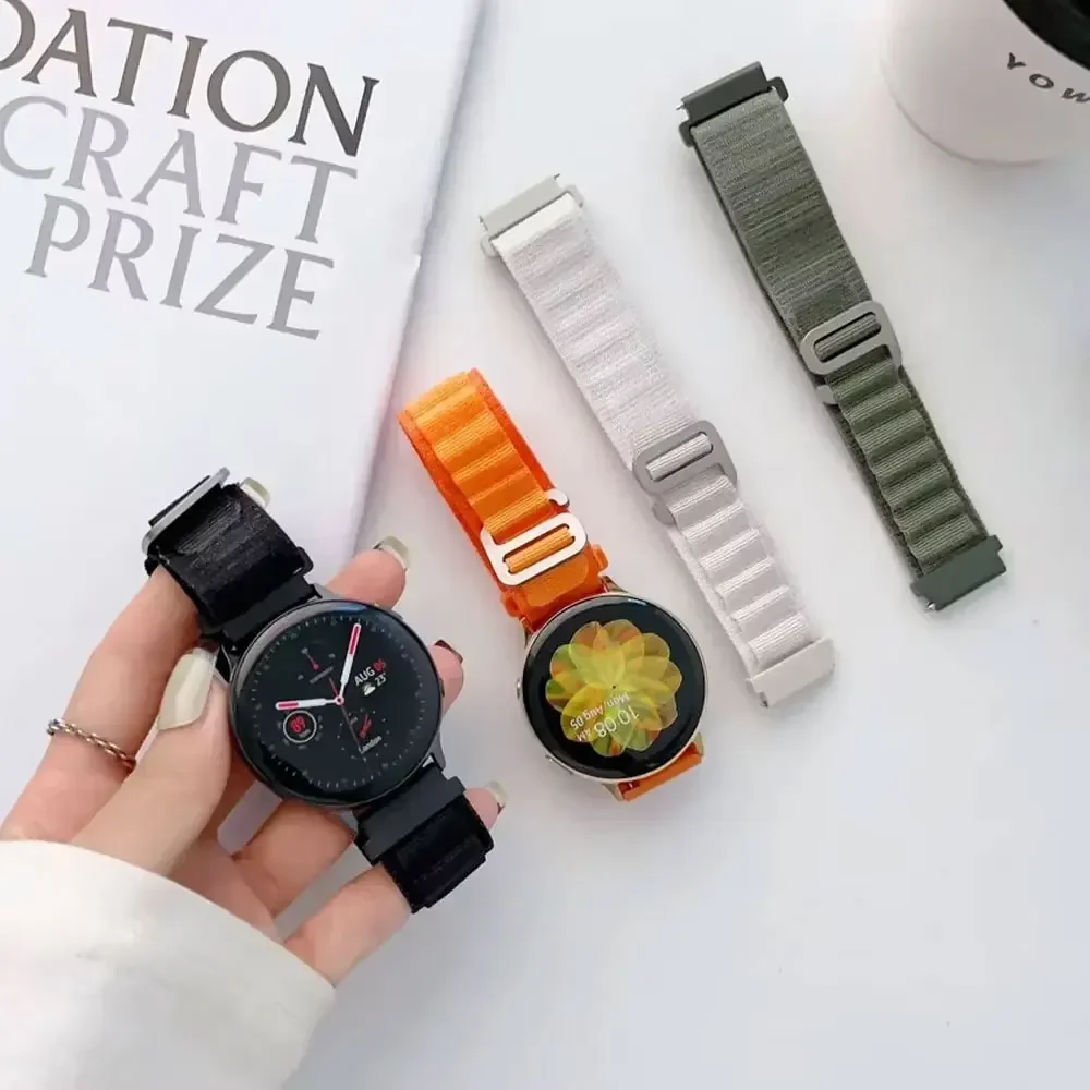 20/22mm Alpine Nylon Loop Strap for Amazfit T-Rex3 Pro 48mm 44mm Bip 6 5 Balance 2 Comfortable Band For Amazfit Helio Active 2