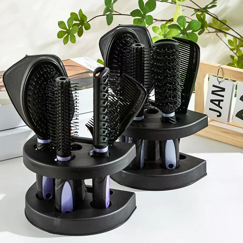 5 Pieces Mirror Comb Set Air Cushion Curly Hair Ribs Comb Girls Special Smooth Hair Massage Fluffy Comb