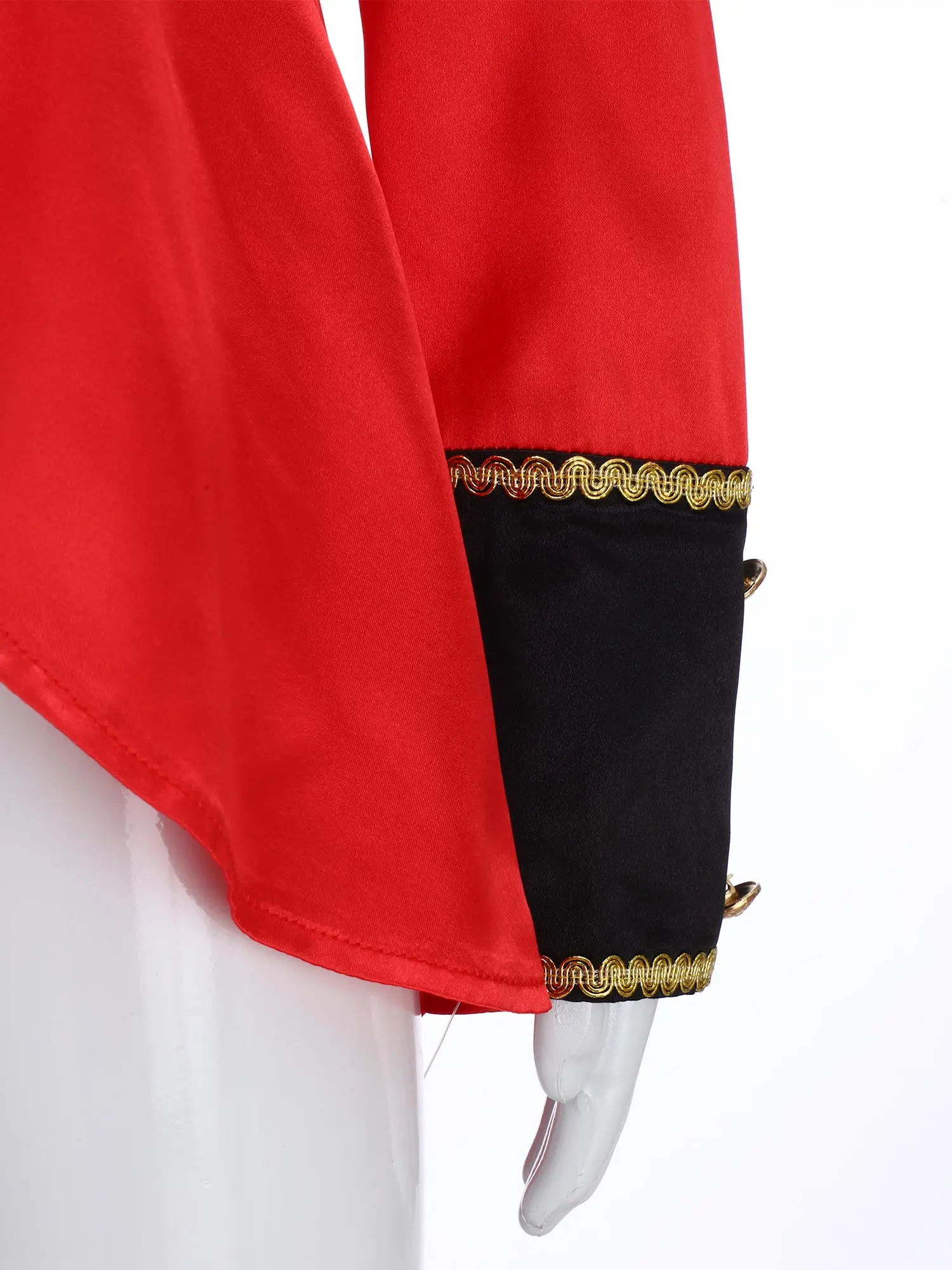 Kids Boy Pirate Captain Cosplay Outfit Long Sleeve Turn Down Collar Tail Top Jacket Halloween Carnival Conjurer Roleplay Costume