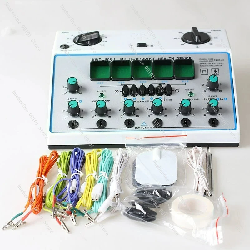 KWD-808I Импульсное электронное устройство для акупунктуры Устройство для терапии меридианов Нейромышечная электроакупунктурная терапия 6 выходов KWD-808I Импульсное электронное устройство для акупунктуры Устройство для терапии меридианов Нейромышечная электроакупунктурная терапия 6 выходов