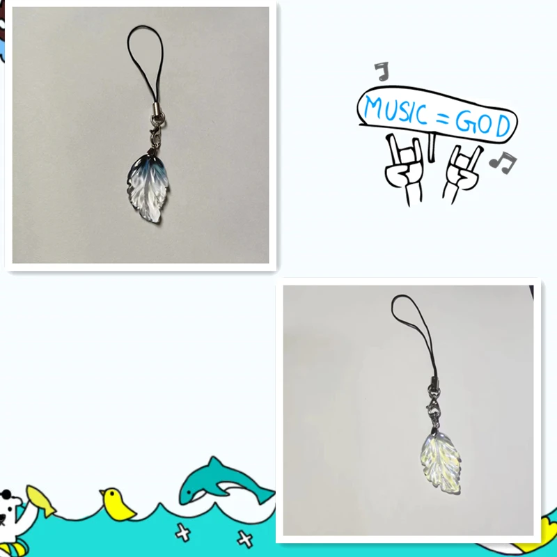 الأصلي ورقة زجاجية الهاتف Charms قلادة لطيف بلينغ قصيرة الحبل حالات آيفون 15 CCD كاميرا Airpods زجاجة الكتب في كوريا #2