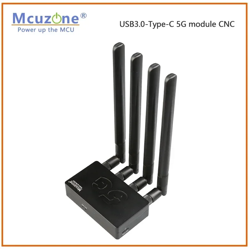 (الطراز: MR5U3C) وحدة USB3.0 Type-C 5G حافظة معدنية CNC، التوصيل والتشغيل لـ x86، Mac OS، RPi OS، ubuntu، win10/11، RM520N-GL، FM160-EAU