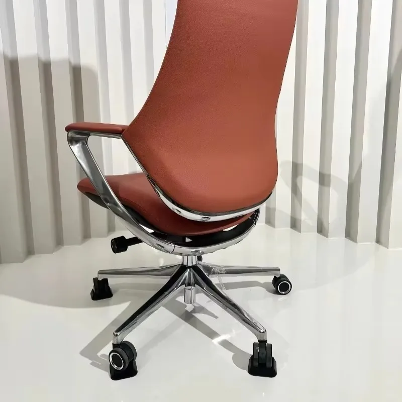Armrest Soft Office Chair Tall Modern Designer Relaxing Office Chair Comfortable Leather Silla De Oficina Home Furniture