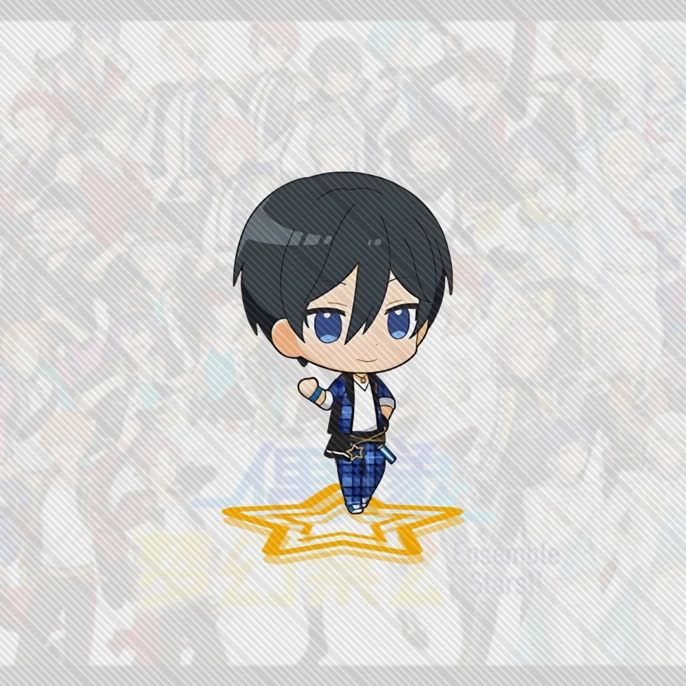 Spiel Ensemble Stars!! 10CM Acryl Stand Modell Schreibtisch Dekor Cosplay Charaktere Ornament Zubehör Gute Weihnachtsgeschenke