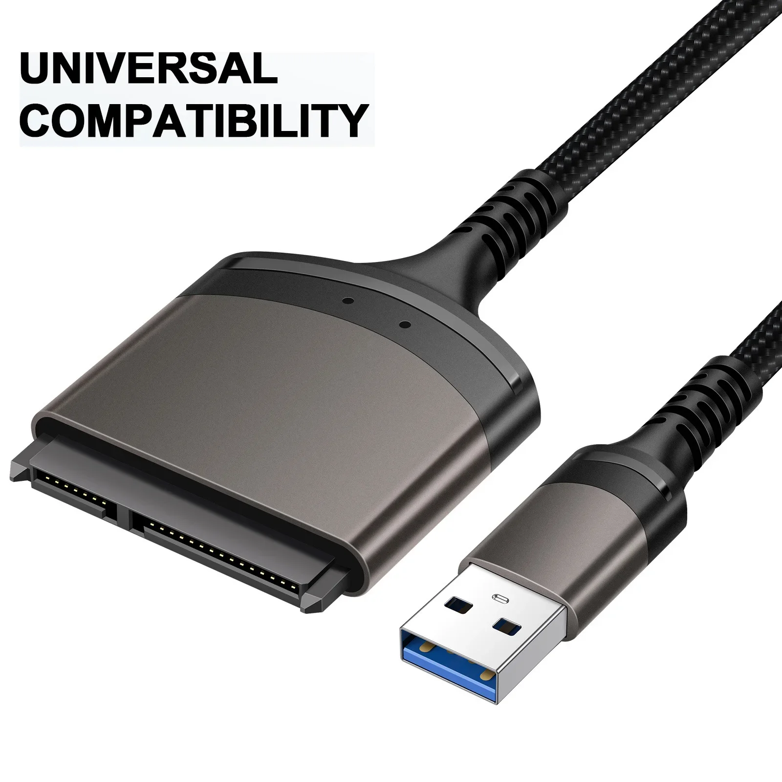 USB 3.0 para SATA 3 cabo adaptador, Sata para USB C, até 6 Gbps, 2.5 ", SSD externo, HDD, disco rígido, 22 pinos, apto para PC