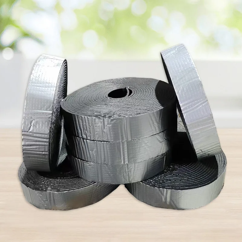Aluminum Foil Pipe Insulation Tape Self Adhesive Fire Retardant Outdoor Winter Freeze Protection Hot Cold Water Pipe Wrap