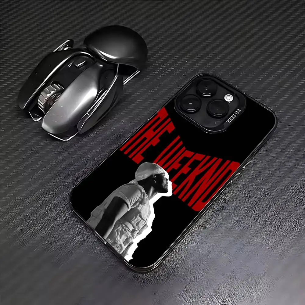 Singer The W-Weeknd Phone Case For iPhone 17, 16,15,14,13,12,11 Plus,Pro Max, Colorful Silver Funda Cover