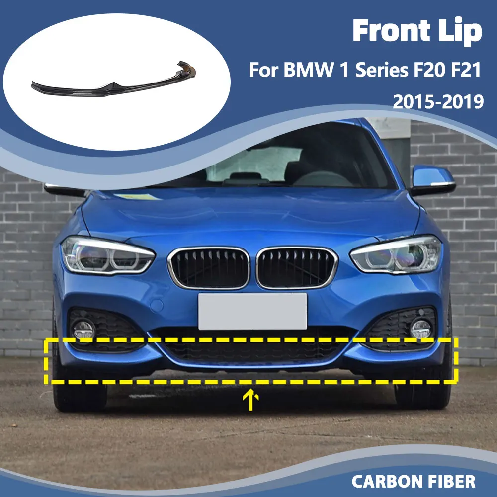 Carbon Fiber Front Bumper Lip for BMW 1 Series F20 F21 LCI 2015-2019 Front Lip Splitters Guard