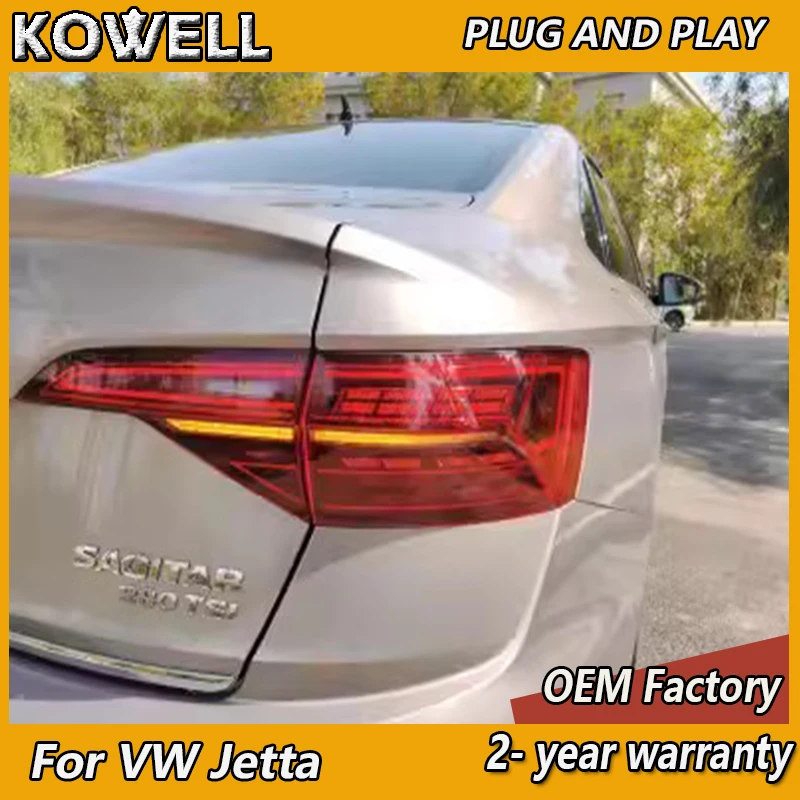 

Стайлинг автомобиля для VW Jetta Задний фонарь 2019-2022 Jetta Задние фонари MK7 ДХО Противотуманный тормозной сигнал поворота заднего хода