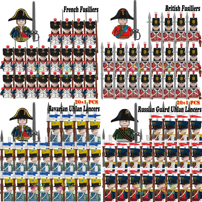 Kids Toys 21pcs/set 95th Rifles Building Blocks Brunswick Uhlan Legion Mini Action Figures Toys For Kids Birthdays Gifts