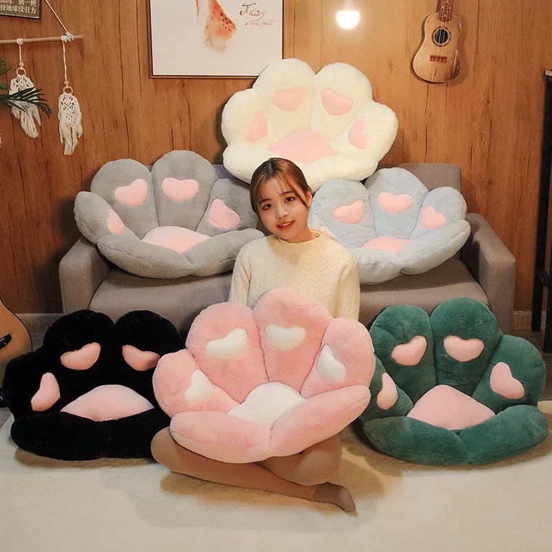 

70cm Kawaii Cat Paw Plush Toys Cute Soft Stuffed Plush Cushion Chair Sofa Butt Pad for Home Room Decoration Office Nap Dolls