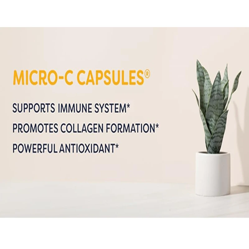 Vitamin C Capsules -500mg Per Capsule, Supports Immune Health, Promotes Collagen Production, Supports Healthy Bones, Gluten Free