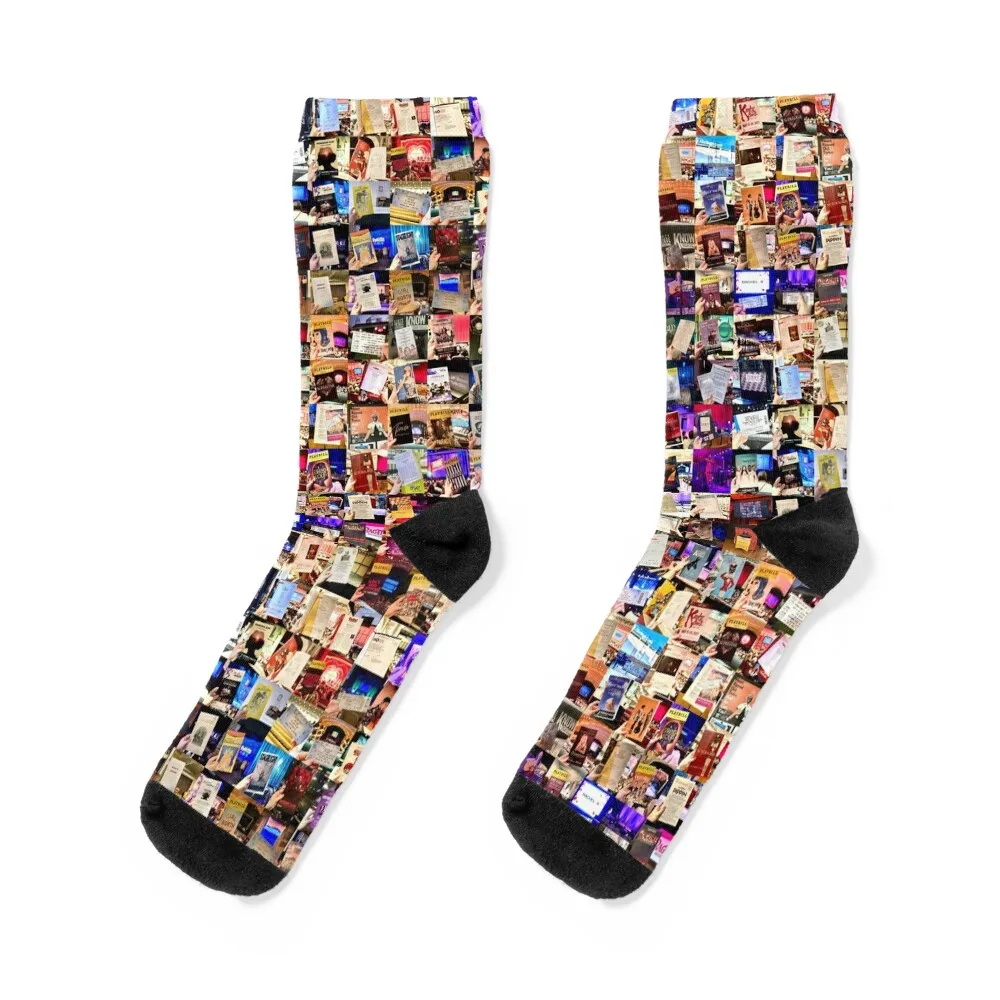 Playbills and Tickets Socks sport cute Christmas Non-slip Mens Socks Women's