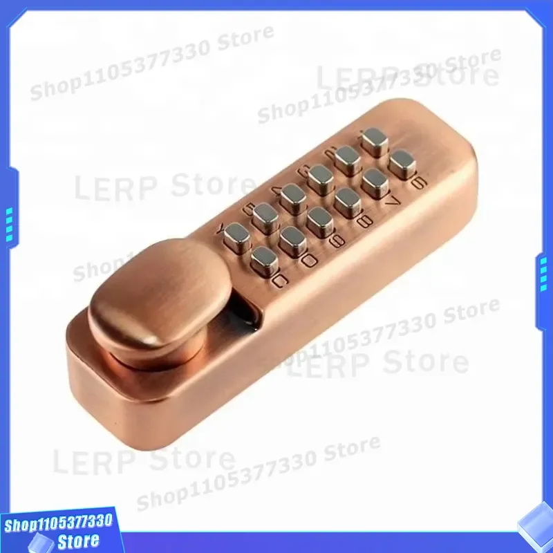 Heavy Duty Mechanical Code Lock Keyless Entry Door Security Push Button Combination Padlock for Home Office Gate Access