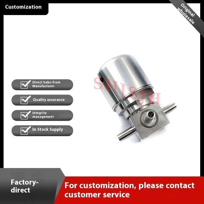 Interchangeable 316 Stainless Steel Pneumatic Diaphragm Valve 6LVV-DPC111P-C Model Water Media Control OEM Customizable