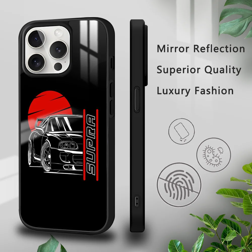 Japanese Supra Car Phone Case For iPhone 16 15 14 13 12 11 Pro Xs Max Mini Plus Celulares Hard Funda